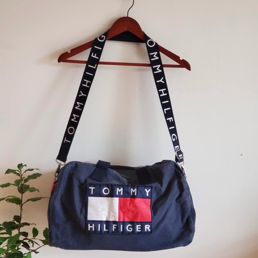 Vintage 90’s Tommy Hilfiger Duffle Bag Big Flag